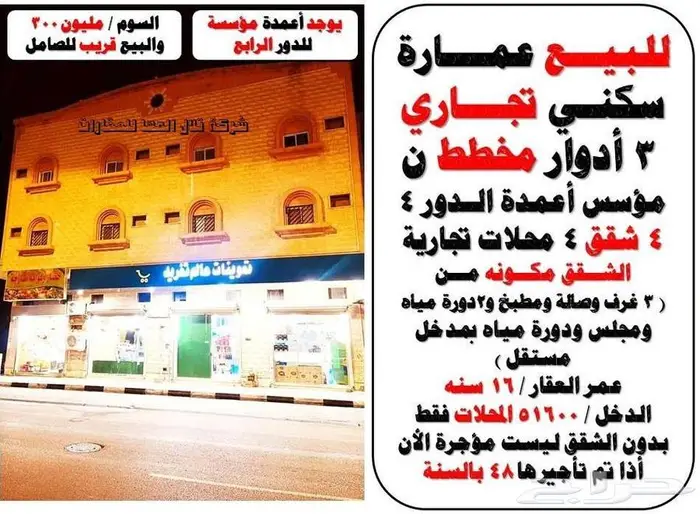 ابحث عن فرصه عقاريه دور وشقتين و3 ادوار سكني وتجاري 17