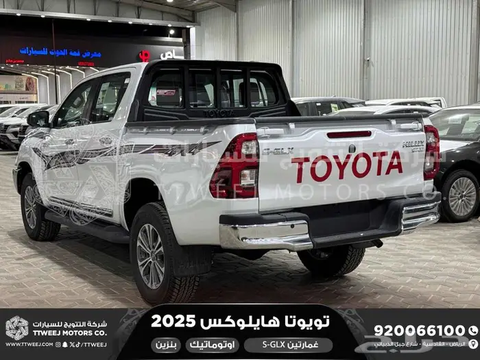 هايلكس غمارتين فل اوتوماتيك أبيض بنزين2025اقل سعر كاش واقساط 19