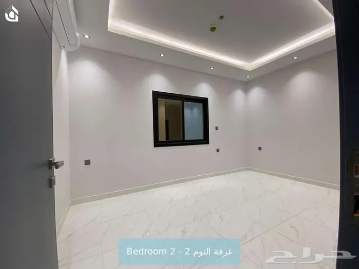 شقة غرفتين وصالة مع 3 دورات مياه بحي النرجس 6