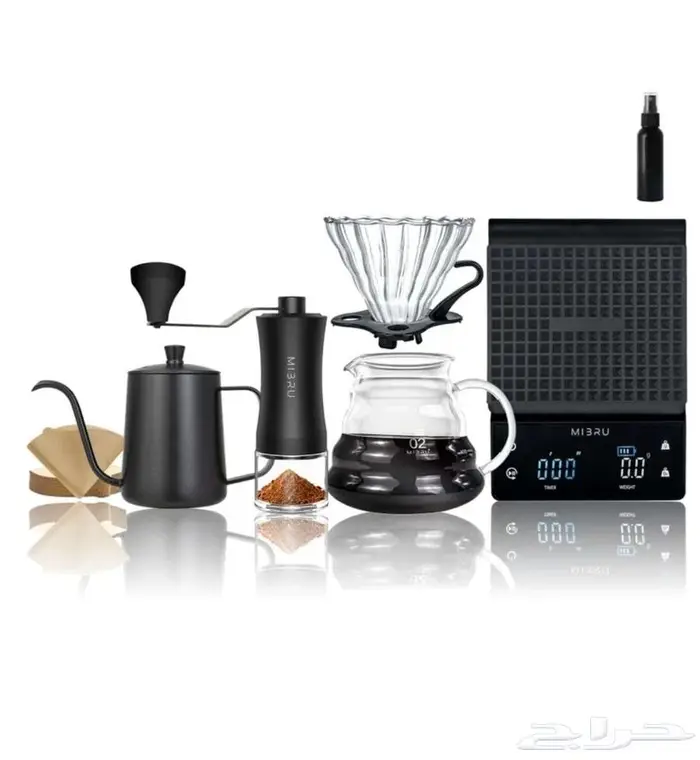 طقم v60 قهوة مقطرة من 9 قطع 0