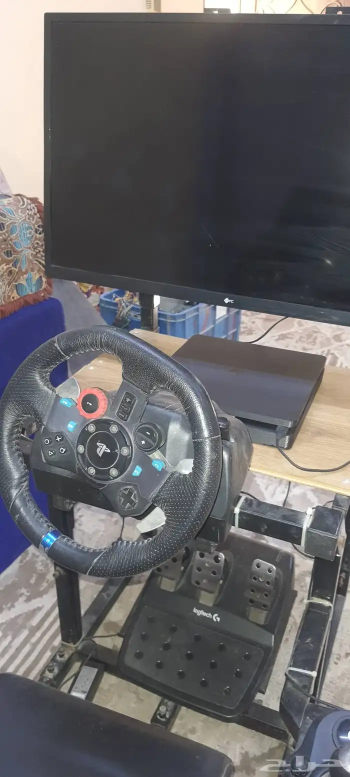 لوجيتك عجلة قيادة درايفنج فورس مع القير G29 5