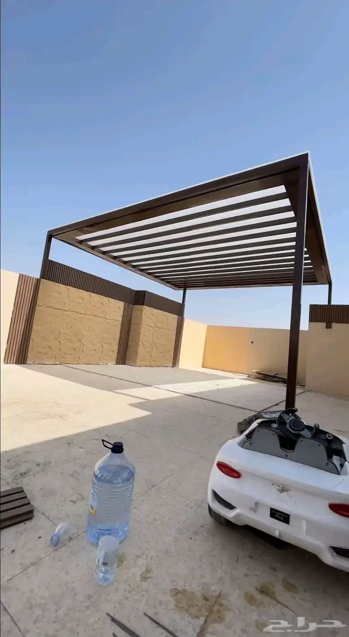 مظلات وسواتر برجولات جلسات ارضيه وجميع أعمال الحداده 0