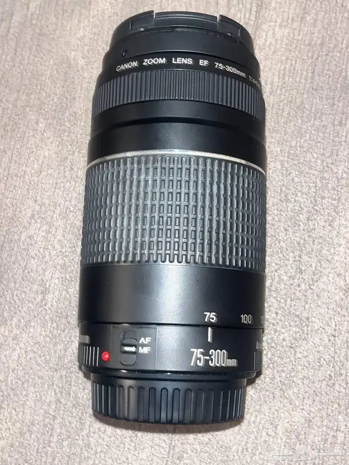 عدسة كمرا كانون تكبير. نظيفة استخدام بسيط تكبير 75-300mm 1