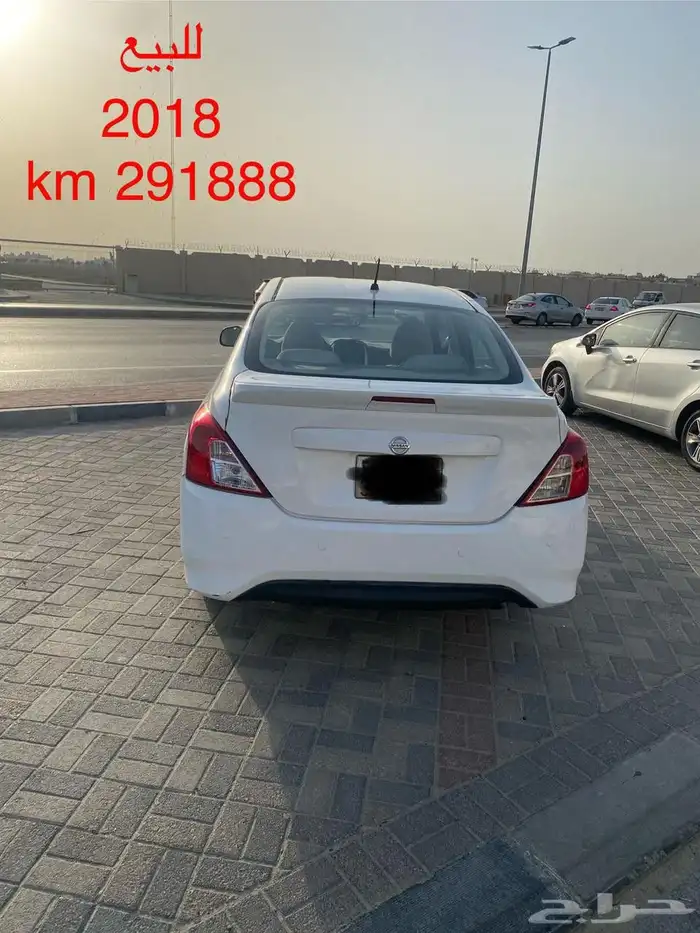 للبيع سياره نيسان صني 2018 ممشي 291 K فحص دوري جديد ساري اس 1