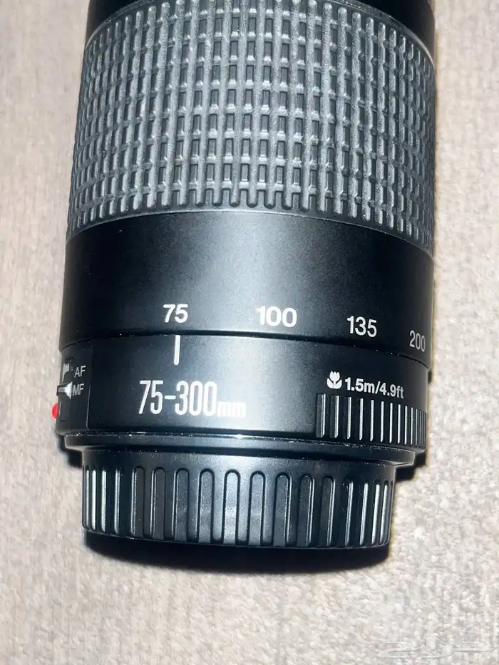 عدسة كمرا كانون تكبير. نظيفة استخدام بسيط تكبير 75-300mm 2