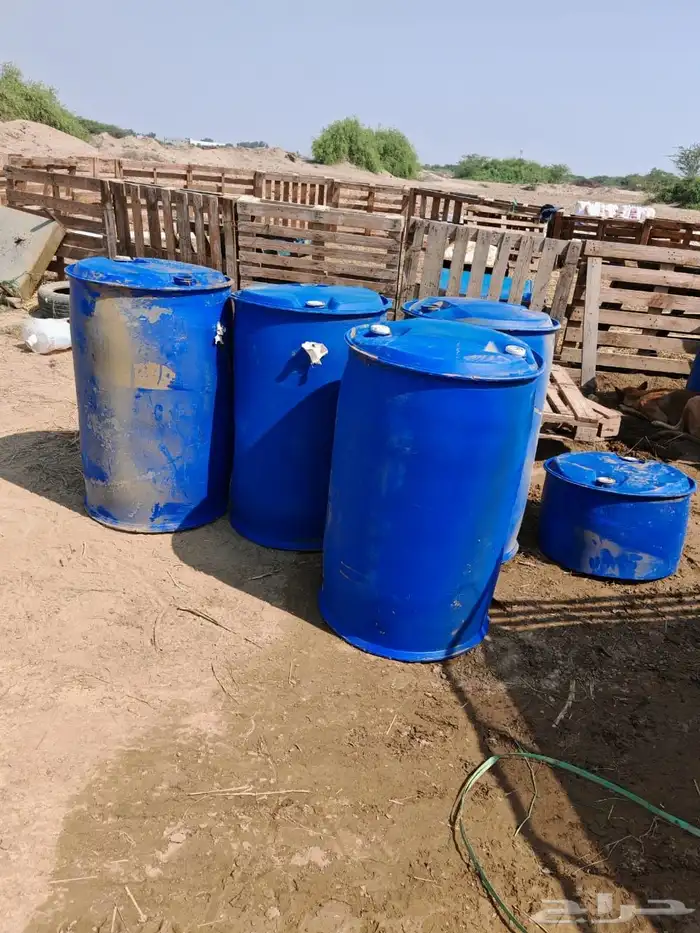 برميل بلاستك ازرق 220 لتر 3