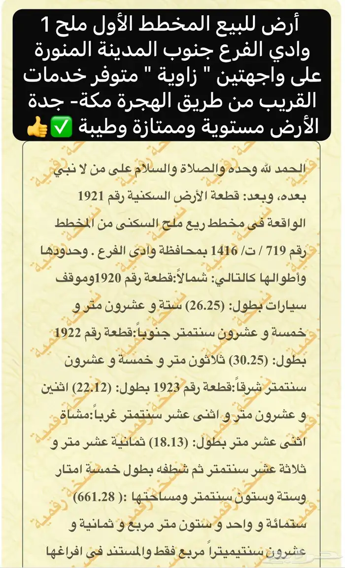 مجموعة أراضي مميزة للبيع وادي الفرع ملح جنوب المدينةالمنورة 10
