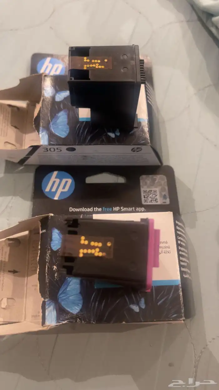 حبر لطباعه لونين جديد مجاء على الطباعه بس فكيت الكيس 2