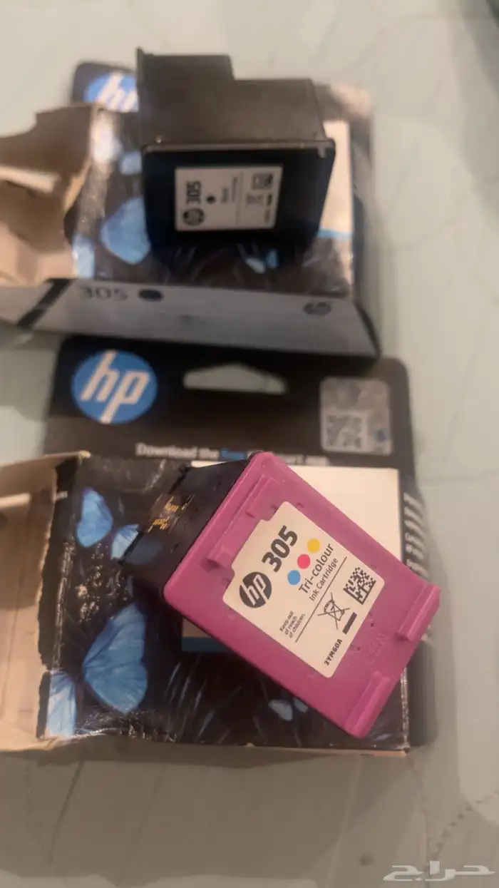 حبر لطباعه لونين جديد مجاء على الطباعه بس فكيت الكيس 1