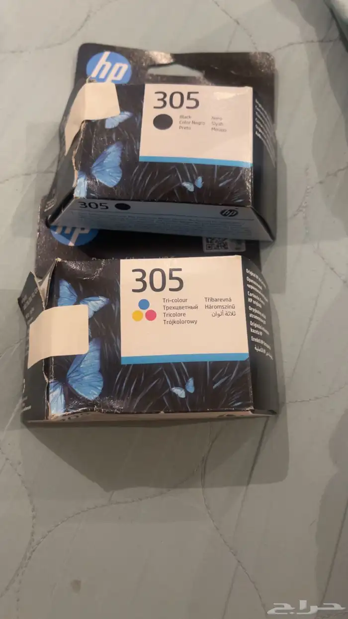 حبر لطباعه لونين جديد مجاء على الطباعه بس فكيت الكيس 0