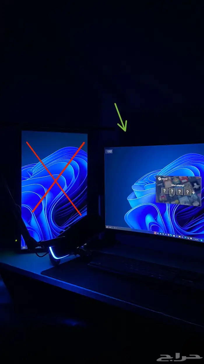 شاشة ألعاب msi منحنية 27 بوصة - 180HZ - دقة 2k 2