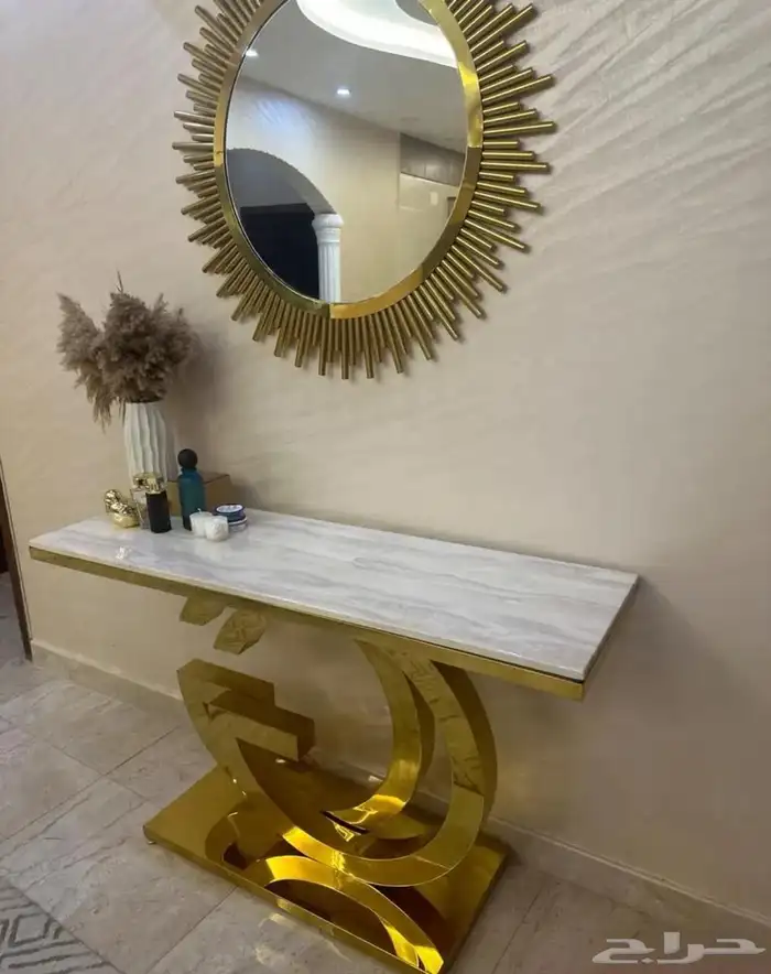 طاولة طعام ومدخل رخام شبة جديده 4