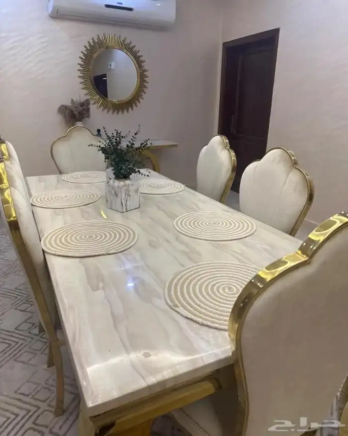 طاولة طعام ومدخل رخام شبة جديده 2