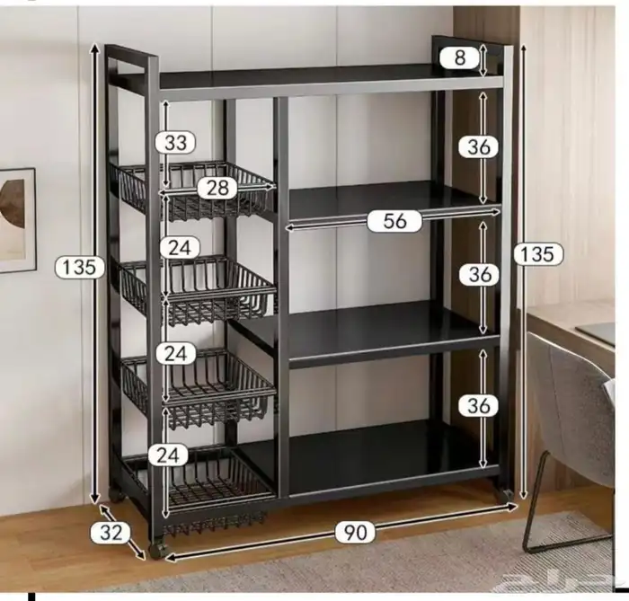 استاند حديد مع سلال جودة عاليه وثقيل 0