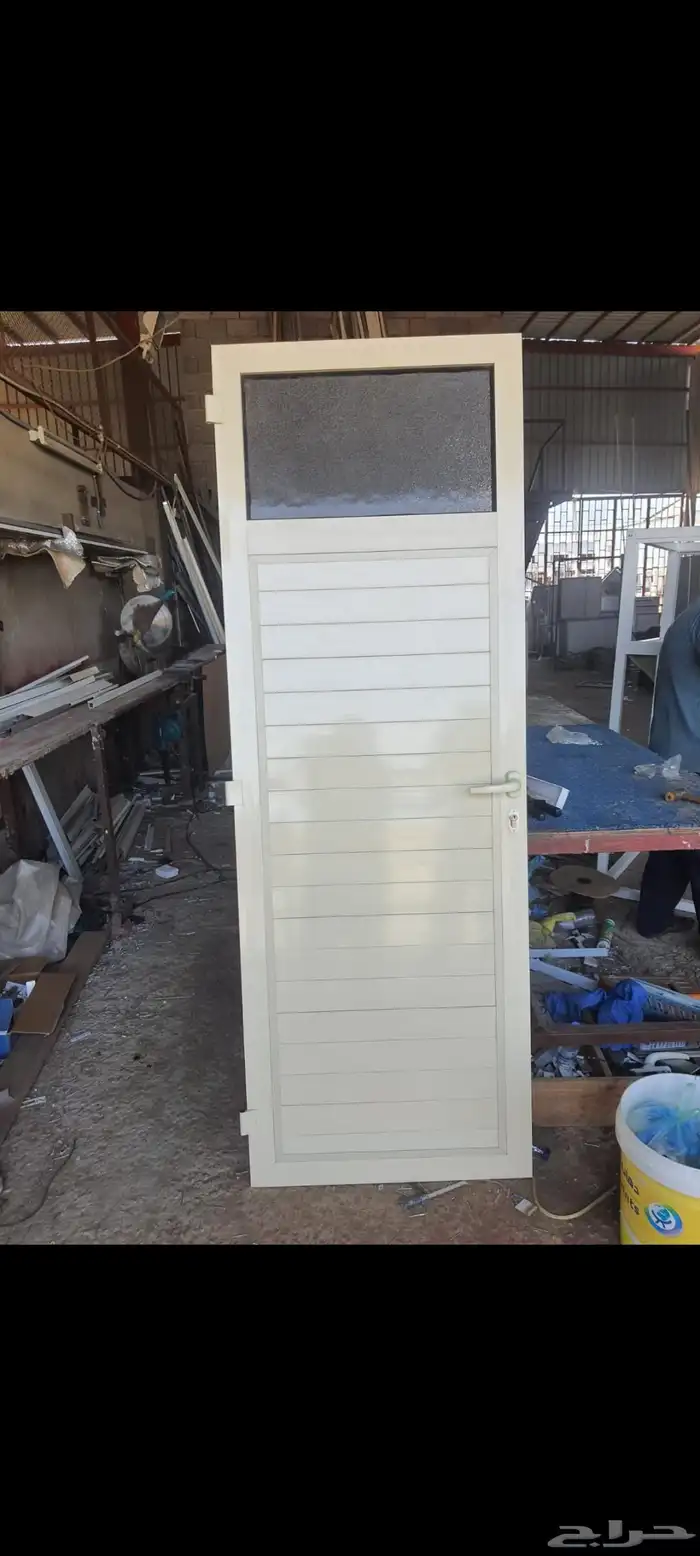 تفصيل ابواب المنيوم شرايح  فيبر شبابيك عادي دبل سراياء تيوب 5