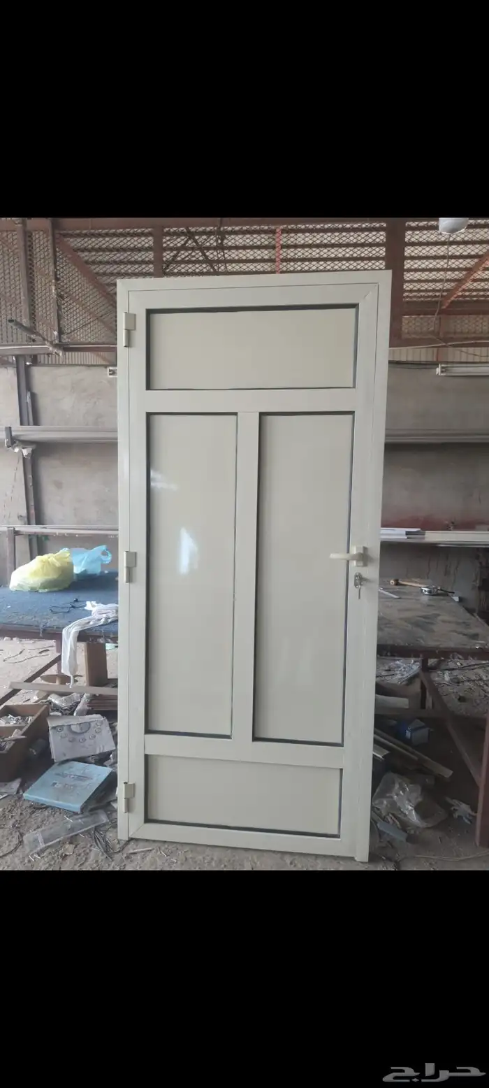 تفصيل ابواب المنيوم شرايح  فيبر شبابيك عادي دبل سراياء تيوب 4