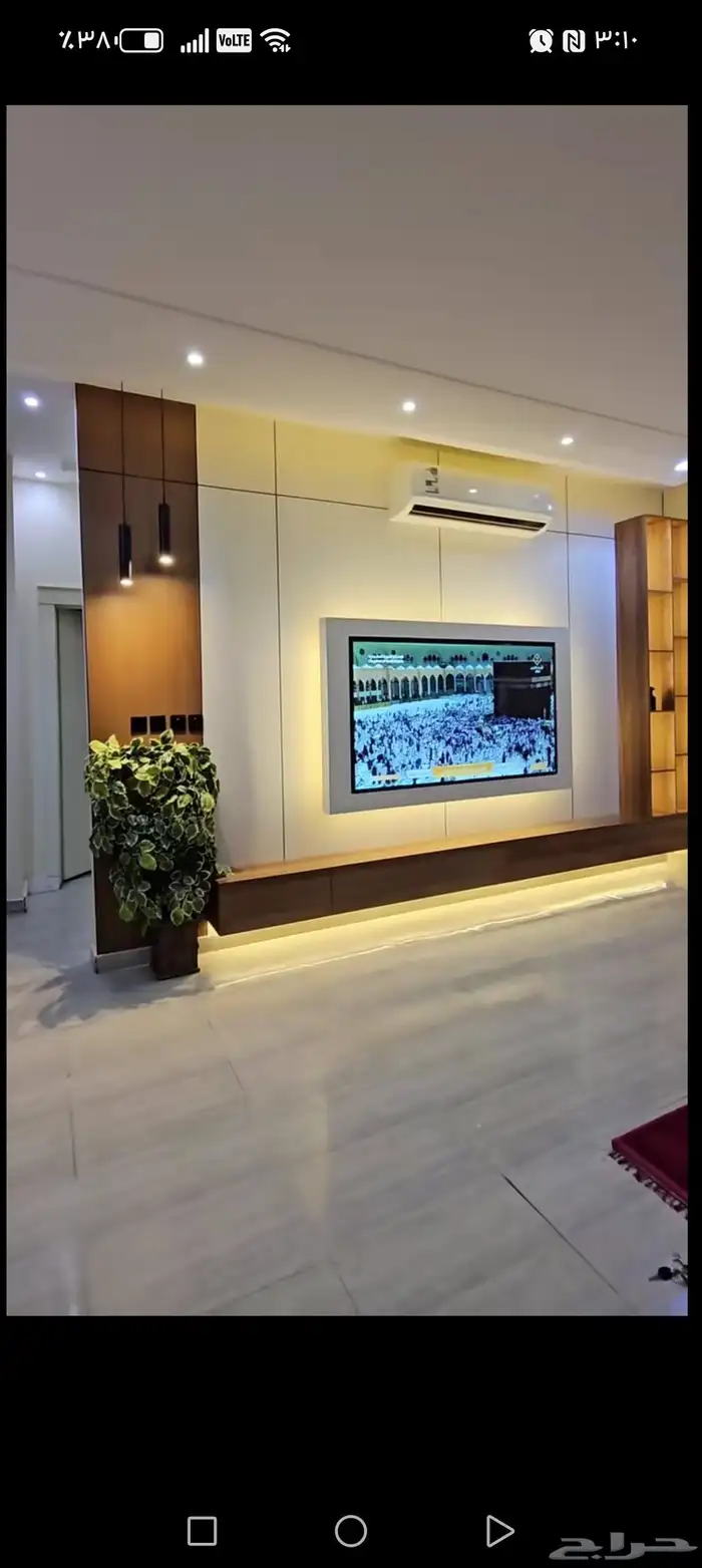 ديكورات داخليه تنسيق مداخل خلفيات شاشه ارضياة باركيه جبس 9