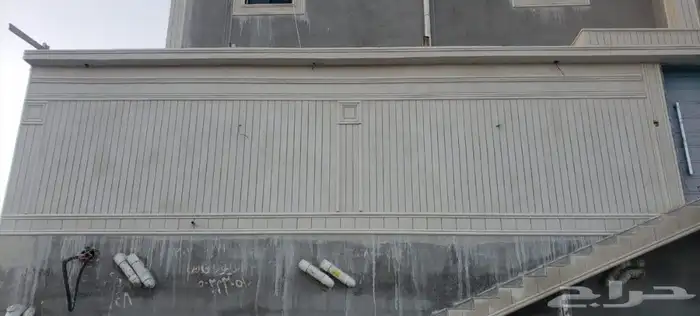 ديكورات خارجيه بديل الحجر الطبيعي سمنت أبيض وبطحاء الرياض 1