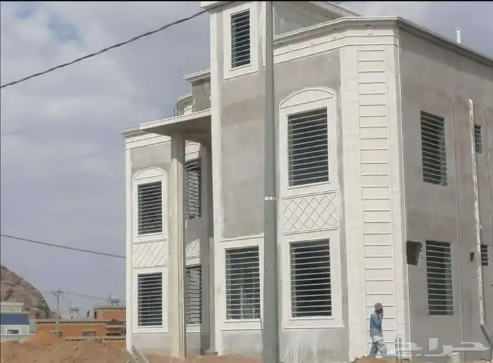 ديكورات خارجيه بديل الحجر الطبيعي سمنت أبيض وبطحاء الرياض 3