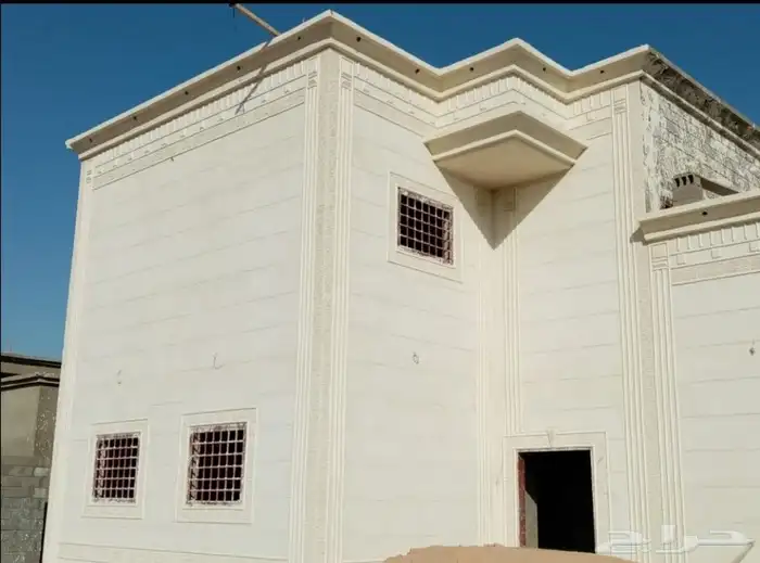 ديكورات خارجيه بديل الحجر الطبيعي سمنت أبيض وبطحاء الرياض 8