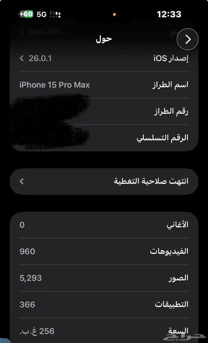 ايفون 15 برو ماكس اللون اسود بكرتونه على السوم 0