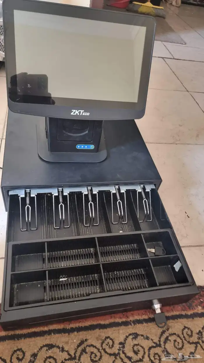 جهاز كاشير مع درج النقود وطابعة مدمجة 1