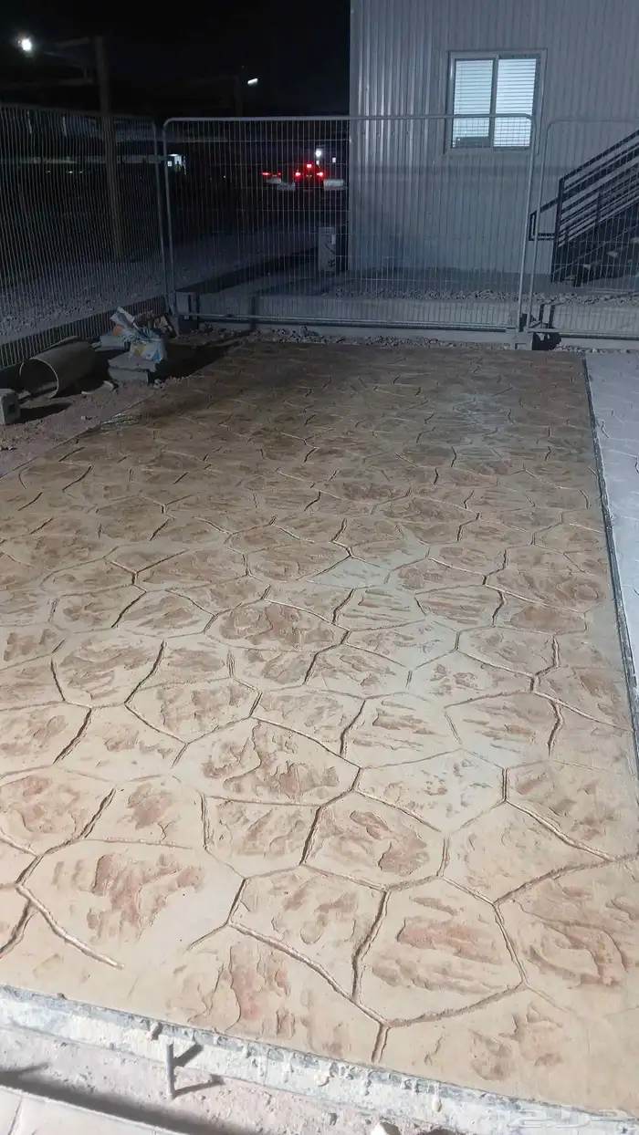 .خرسانة مطبوعة ملونه 3