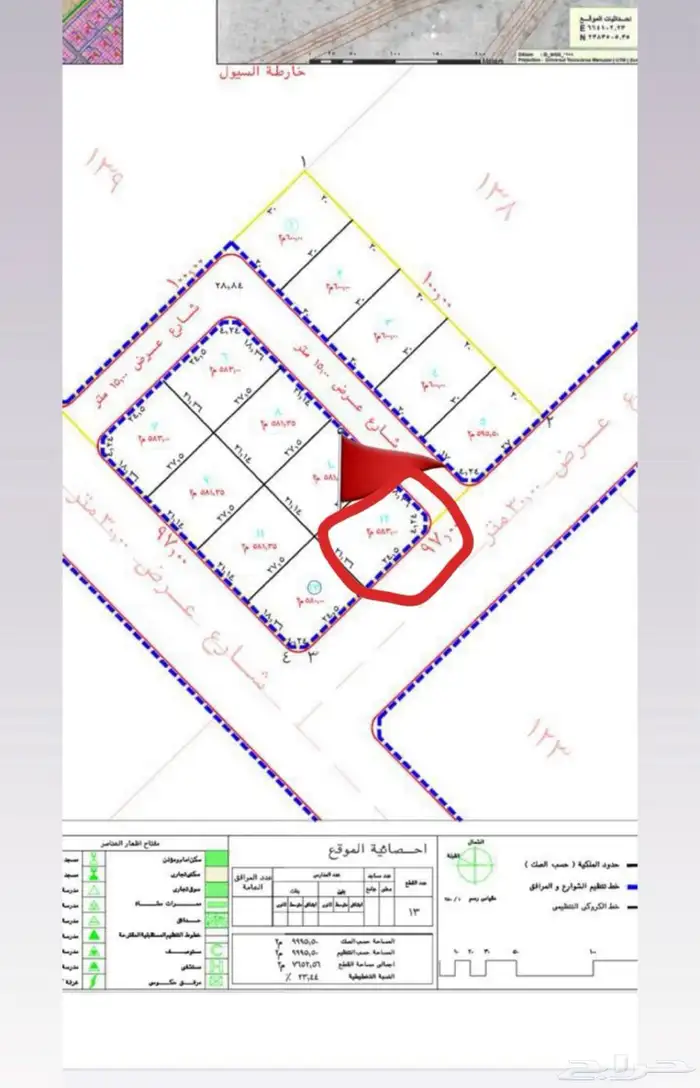 ارض للبيع بصك إلكتروني (الطائف العرفاء2) شارع30 2