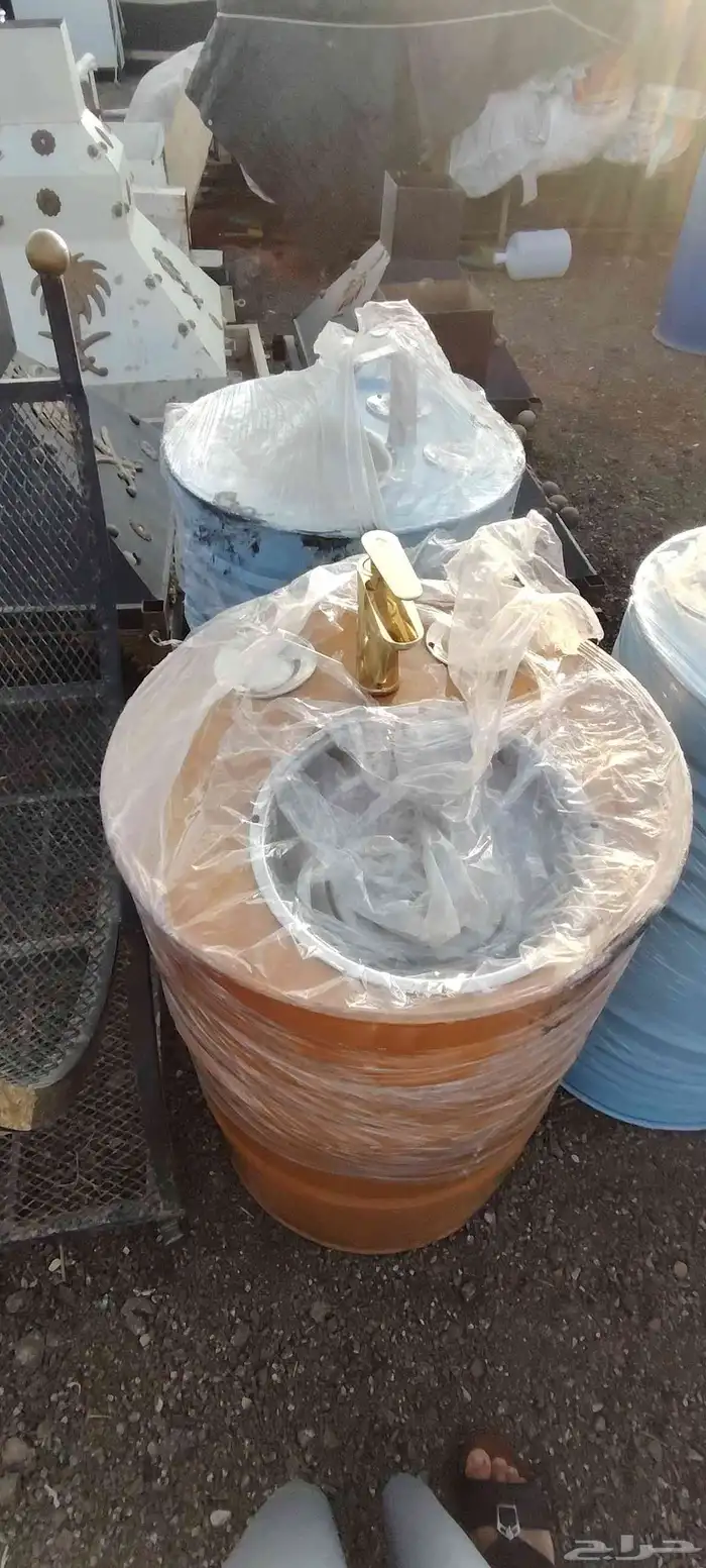 مغاسل مخيمات براميل 2