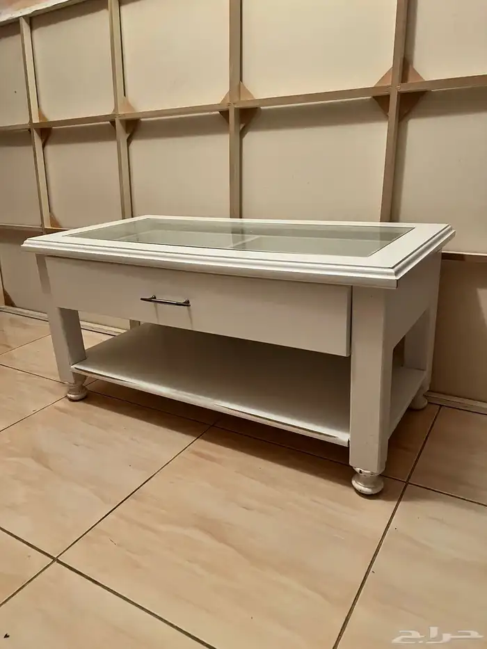 طاولة نجارة مع درج سحب ومساحة تخزين تحت 0