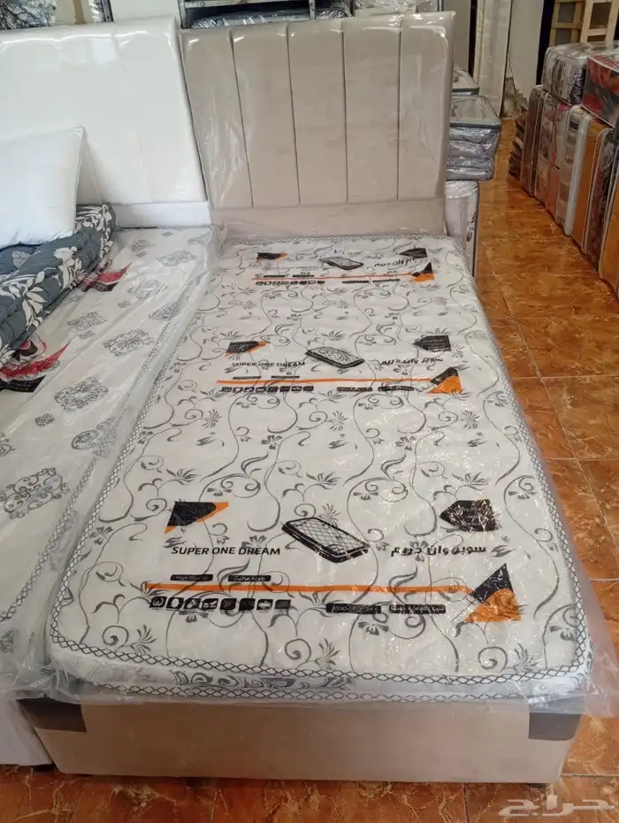 سرير خشب نفر ونص سرير نفرين خشب سرير نفر واحد 2