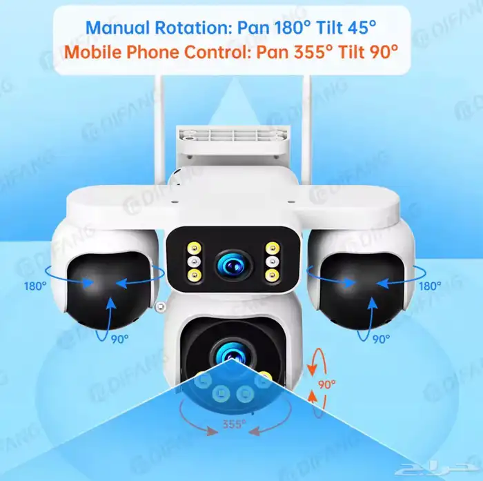 كاميره مراقبة خارجية تغطي أربعة اتجاهات 4