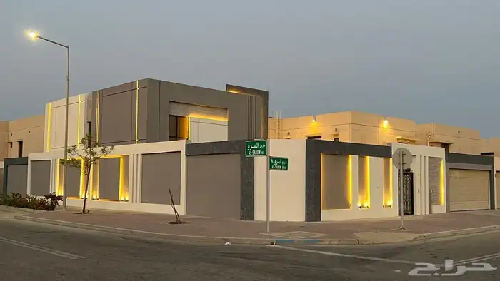 فيلا للبيع حي المطرفية 627م زاوية (مودرن 1