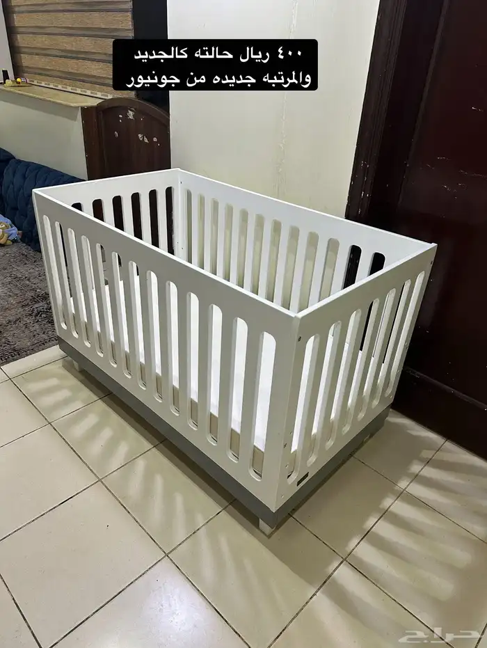 سرير اطفال جونيور نضيف كالجديد 0