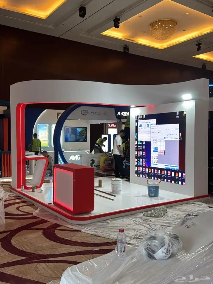 بوث بوثات تفصيل تجهيز تصنيع على حسب التصميم 4