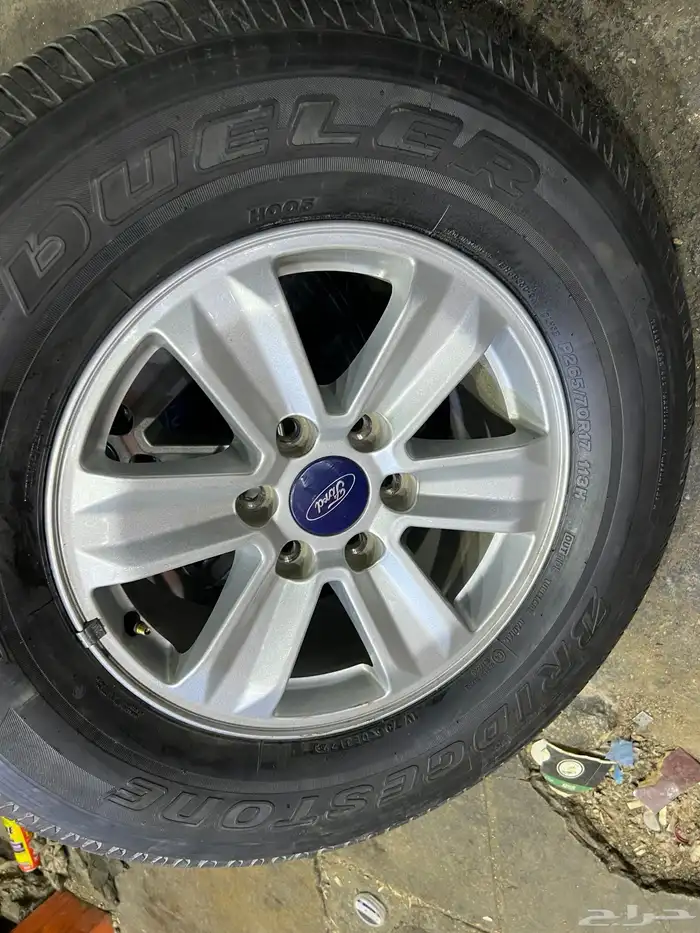 جنوط فورد 150 اصلي وكالة مقاس مع كفرات تاريخ 22 16