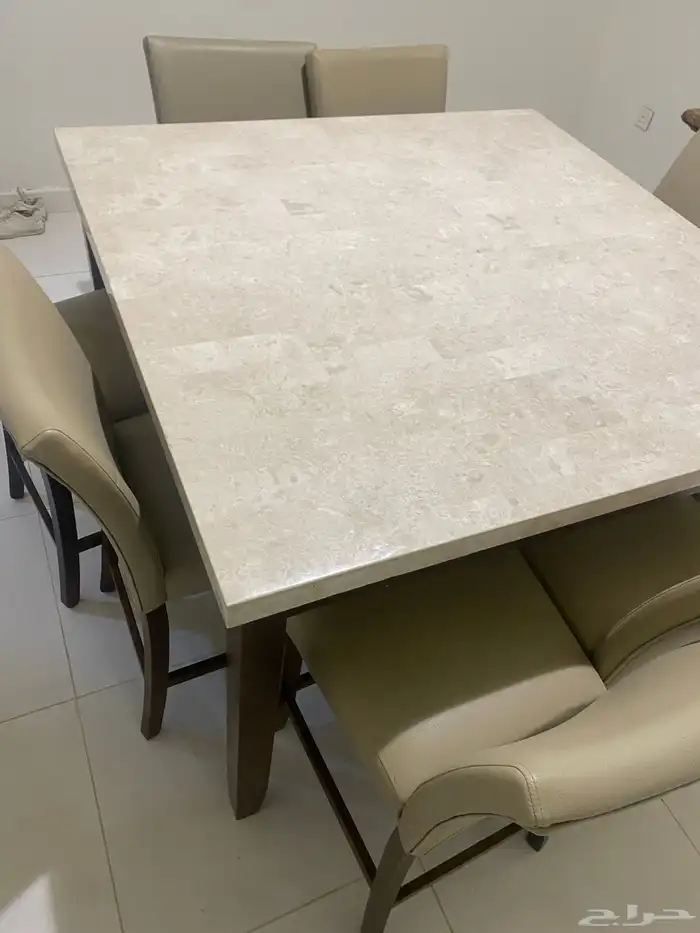 طاولة طعام ثمان كراسي للبيع 7