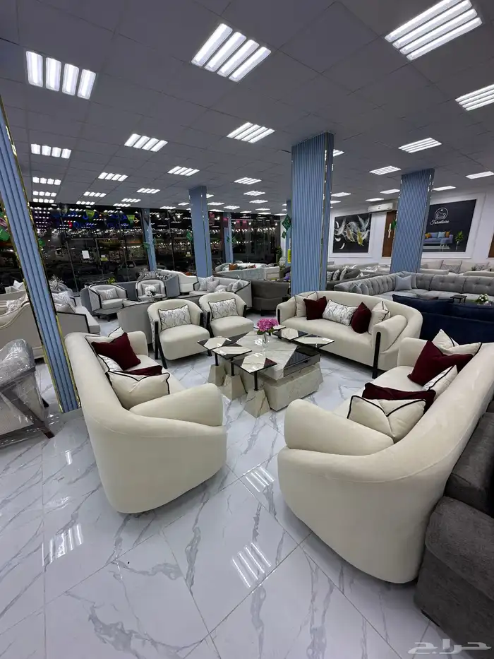 كنب 11 شخص تركي ضمان ست سنوات خشب سفنج توصيل مجانا 2