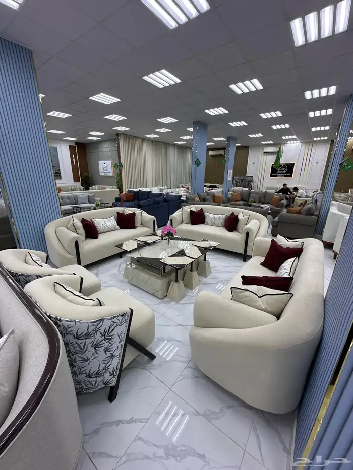 كنب 11 شخص تركي ضمان ست سنوات خشب سفنج توصيل مجانا 5