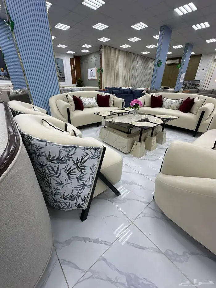 كنب 11 شخص تركي ضمان ست سنوات خشب سفنج توصيل مجانا 4