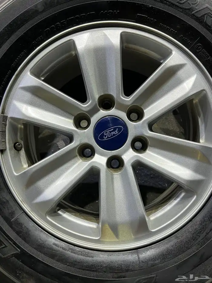 جنوط فورد 150 اصلي وكالة مقاس مع كفرات تاريخ 22 9