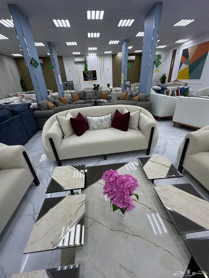 كنب 11 شخص تركي ضمان ست سنوات خشب سفنج توصيل مجانا 1