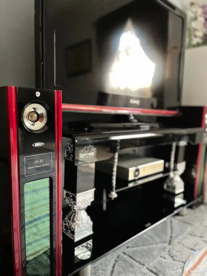 طاولة مجلس زجاج اسود نظيف 5