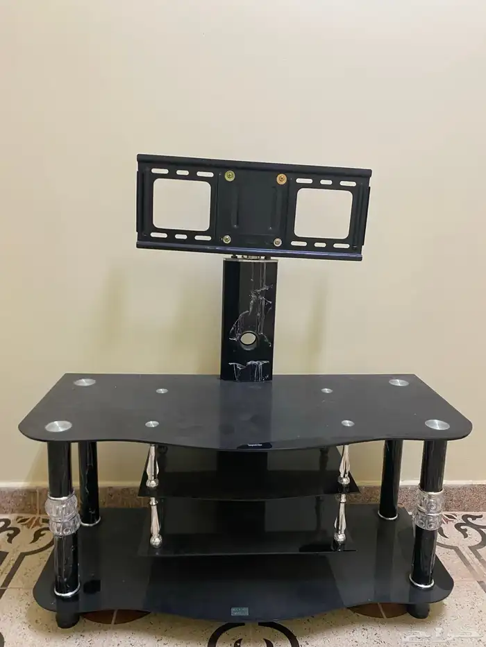 طاولة تلفزيون مع حاجز ساتر 0