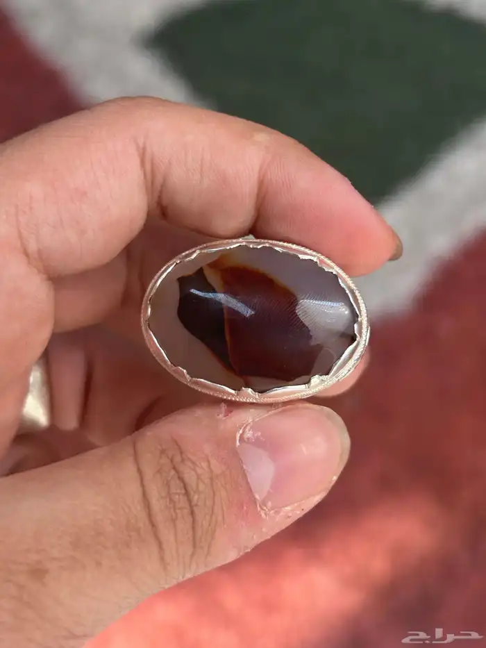 خاتم عقيق مصور 2