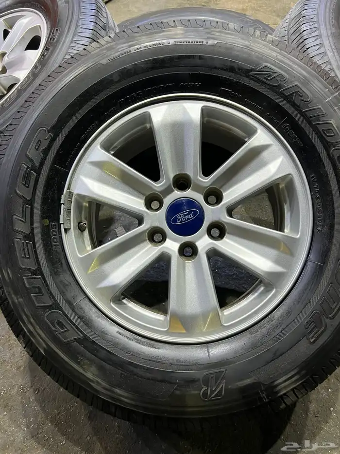 جنوط فورد 150 اصلي وكالة مقاس مع كفرات تاريخ 22 6