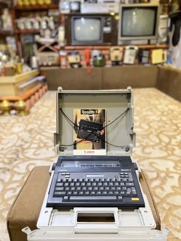 طابعة يدوية نادرة ومميزة من كانون Canon قديمة 4