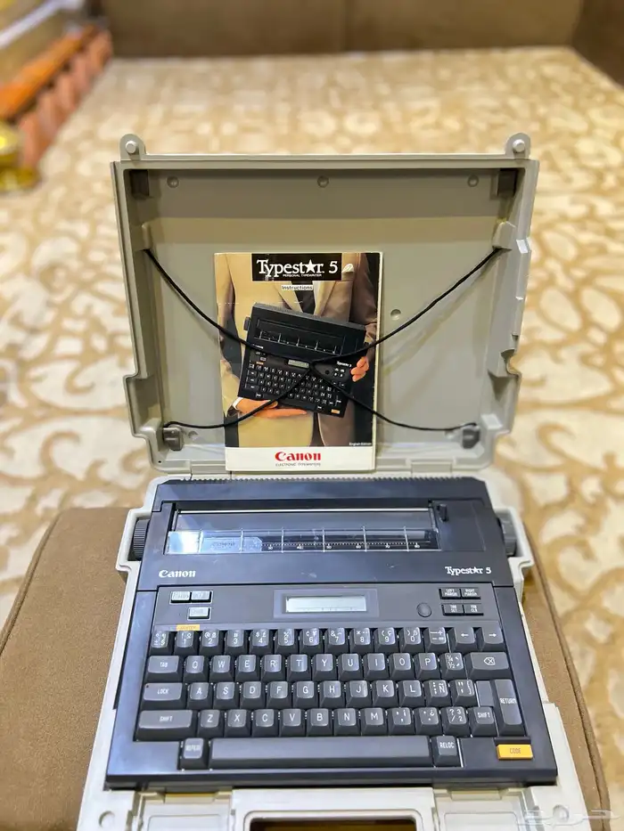 طابعة يدوية نادرة ومميزة من كانون Canon قديمة 0