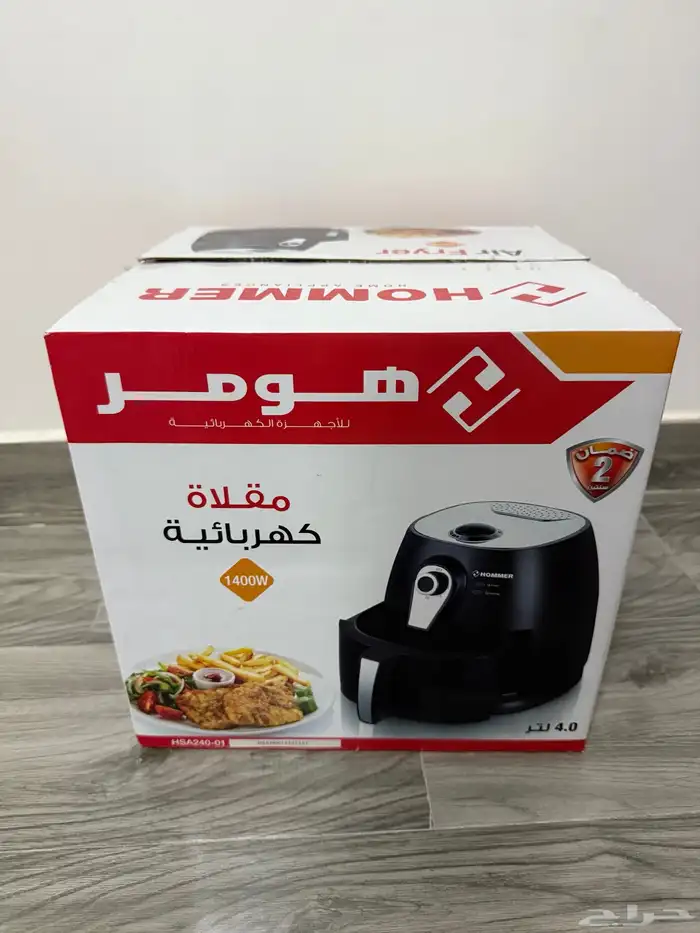 قلاية هوائية 4 لتر شبه جديدة 0