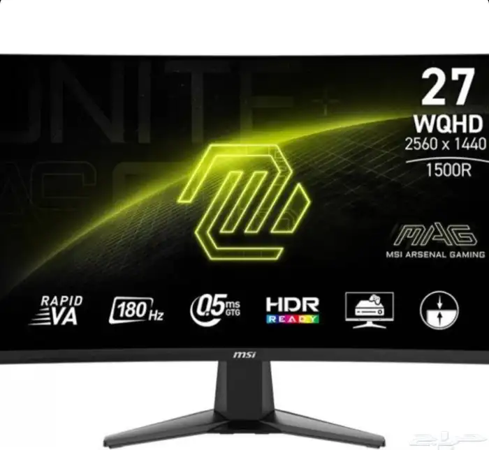 شاشة قيمنق 2K من msi منحنية 27 بوصة 180Hz 1